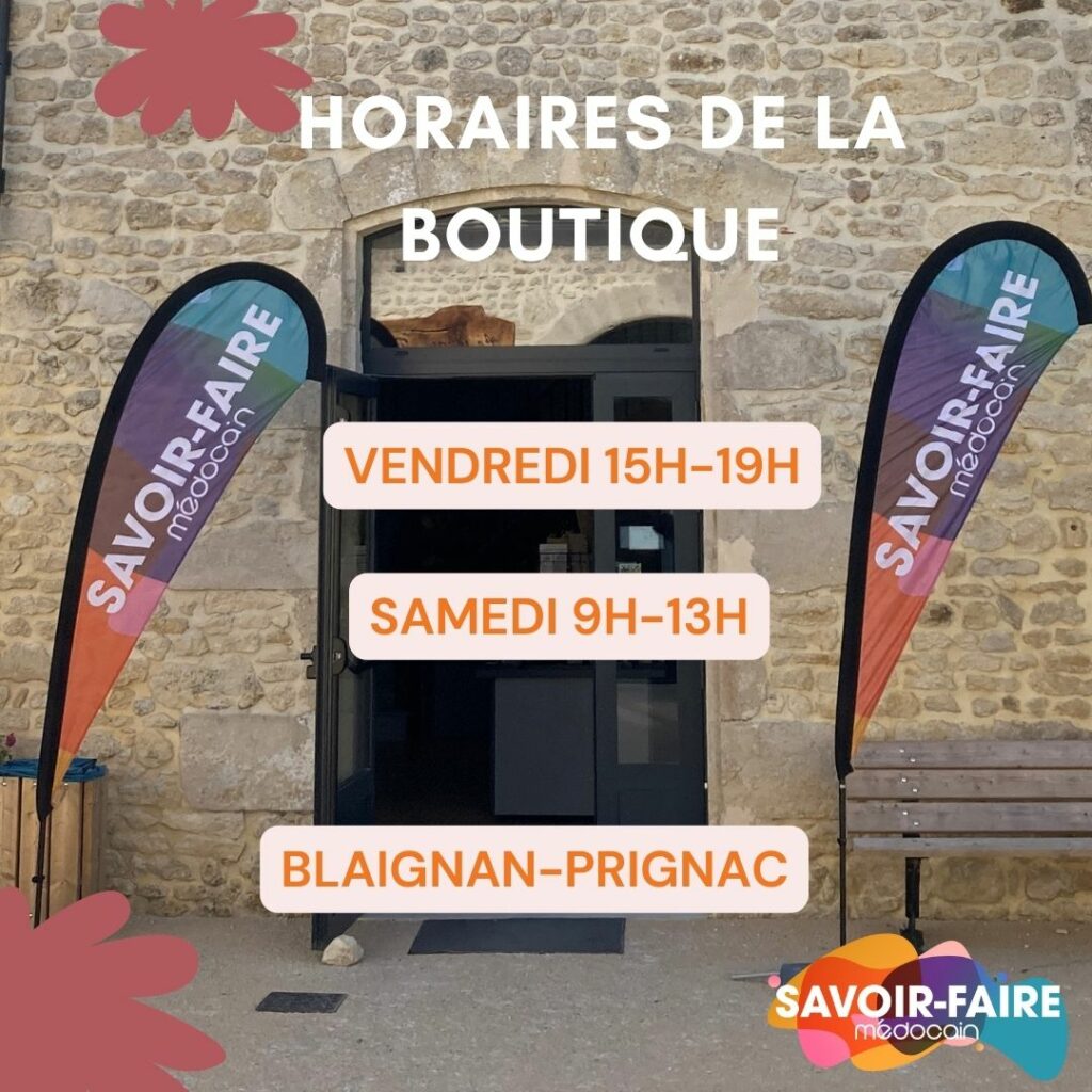 Horaires de ma boutique